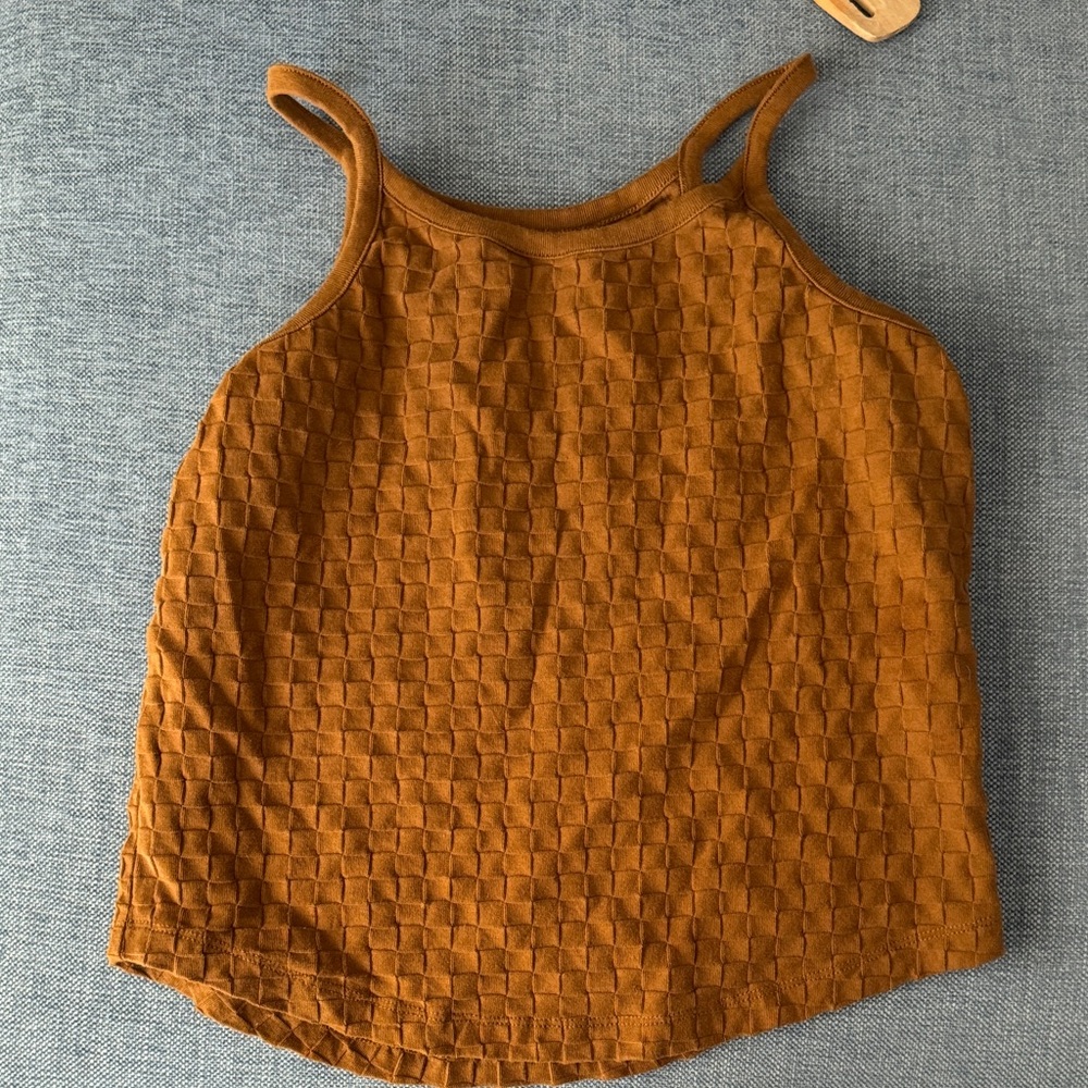 Madewell Textured Brown Tank Top